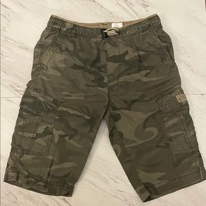 Boys camouflage cargo shorts